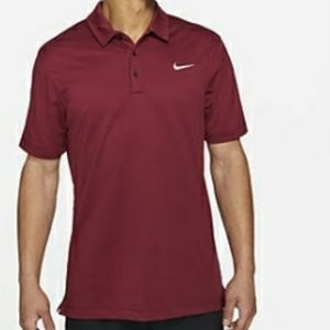 Nike 3XL-TALL Football Polo Shirt - Maroon